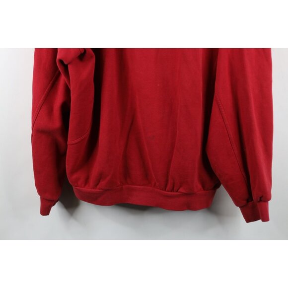 Vtg Nike Mens L Distressed Spell Out Travis Scott Mini Swoosh Sweatshirt Red - Picture 3 of 16